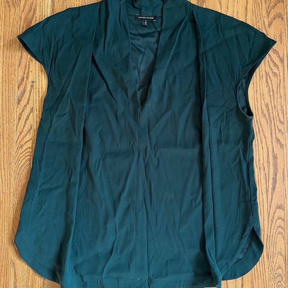 SOLD Universal Standard Green Viscose Sleeveless Tunic Shirt Women's Size Small - Picture 1 of 6